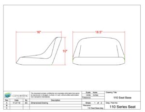 110 Seat Dimensions