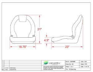 149 Seat Dimensions