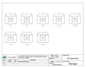 150 Seat Bolt Patterns