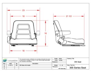 355 Seat w Armrests