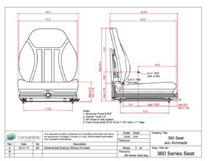 360 Series Seat without Armrests