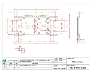 510 Seat Base inch