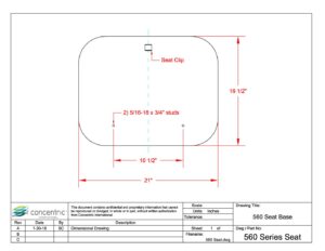 560 Seat Base