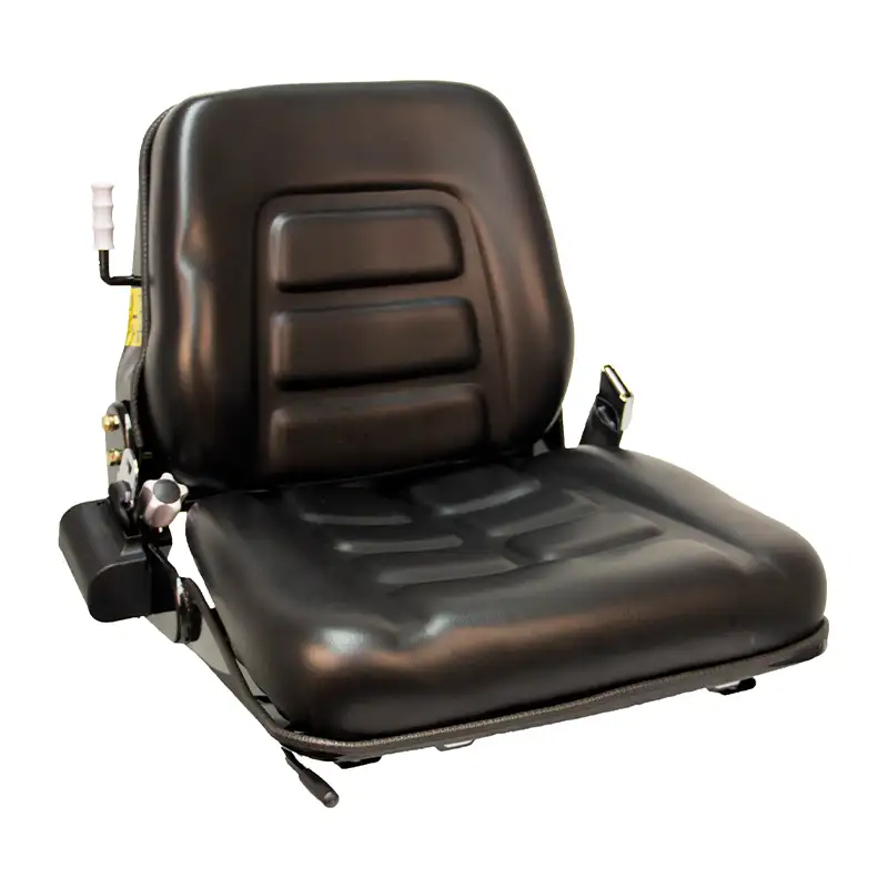 Vinyl Cushions, Operator Detection Switch, Retractable Seat Belt, Black