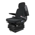 Armrests, Headrest, Slide Rails, Retractable Seatbelts, Fabric, Black