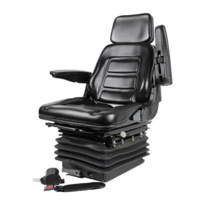 Armrests, Headrest, Slide Rails, Retractable Seatbelts, Vinyl, Black