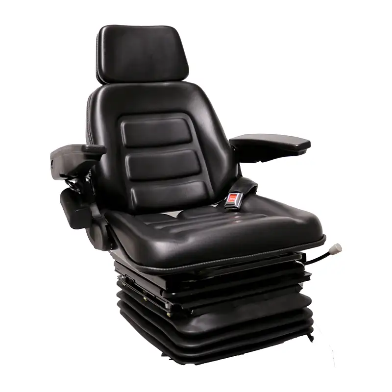 Armrests, Headrest, Slide Rails, Retractable Seatbelts, Vinyl, Black