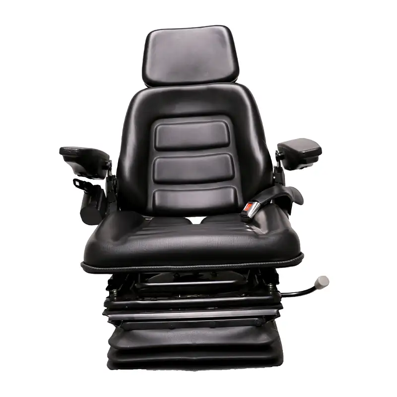 Armrests, Headrest, Slide Rails, Retractable Seatbelts, Vinyl, Black