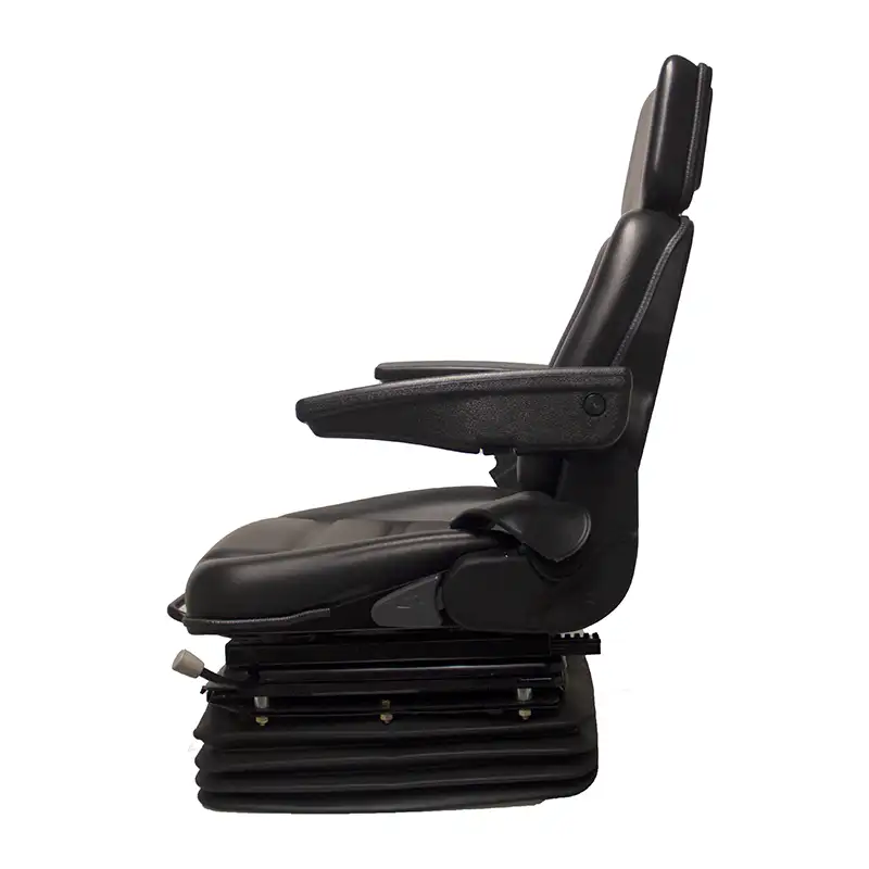 Armrests, Headrest, Slide Rails, Retractable Seatbelts, Vinyl, Black