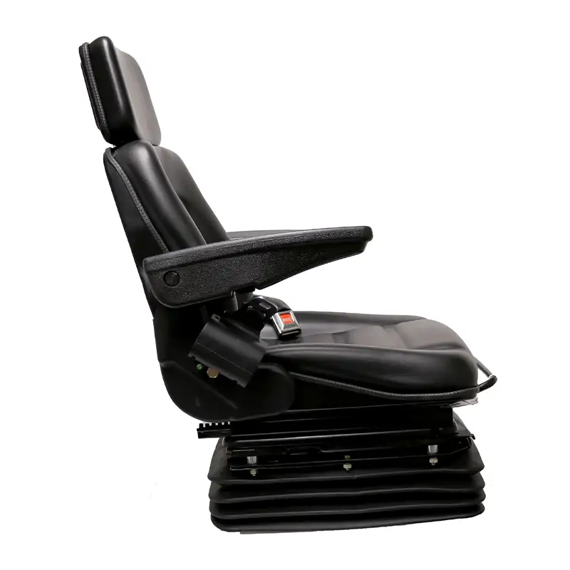 Armrests, Headrest, Slide Rails, Retractable Seatbelts, Vinyl, Black