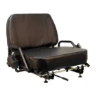 Hip Restraints, Slide Rails, Retractable Seat Belt, Vinyl, Black