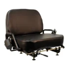 Hip Restraints, Retractable Seatbelt, Operator Presence Switch, Slide Rails, Vinyl, Black