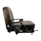 Hip Restraints, Retractable Seatbelt, Operator Presence Switch, Slide Rails, Vinyl, Black