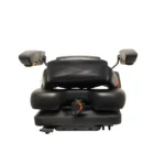 Operator Presence Switch, Slides, Retractable Seat Belt, Document Pouch, Arms, Headrest, Vinyl, Black