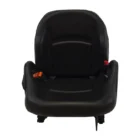 Adjustable Backrest, Orange Retractable Seatbelt, Document Pouch, Slide Rails, Operator Presence Switch, Slide Rails, Vinyl, Black