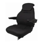 Upper Backrest, Armrests, Lumbar support, Cordura Fabric, Black