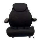 Upper Backrest, Armrests, Lumbar support, Cordura Fabric, Black