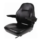 Upper Backrest, Armrests, Lumbar Support, Slide Rails, Vinyl, Black
