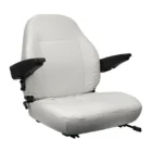 Armrests, Lumbar Support, Slide Rails, Grey, Black
