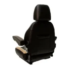 Adjustable Back Rest, Head Rest, HD Armrests, Lumbar support, PLAIN Carton, HD Vinyl, Black & Grey