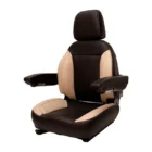 Adjustable Back Rest, Head Rest, HD Armrests, Lumbar support, PLAIN Carton, HD Vinyl, Black & Grey