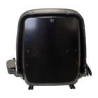 Contoured High Back, Steel Pan Seat, Retractable Seatbelt, Slide Rails, Heavy Duty Vinyl, Black