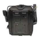 High back Seat, Low-Profile Mechanical Suspension, Head rest, Armrests, Slide Rails, Vinyl, Black