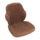 Base and Back Cushion, Fabric, Brown