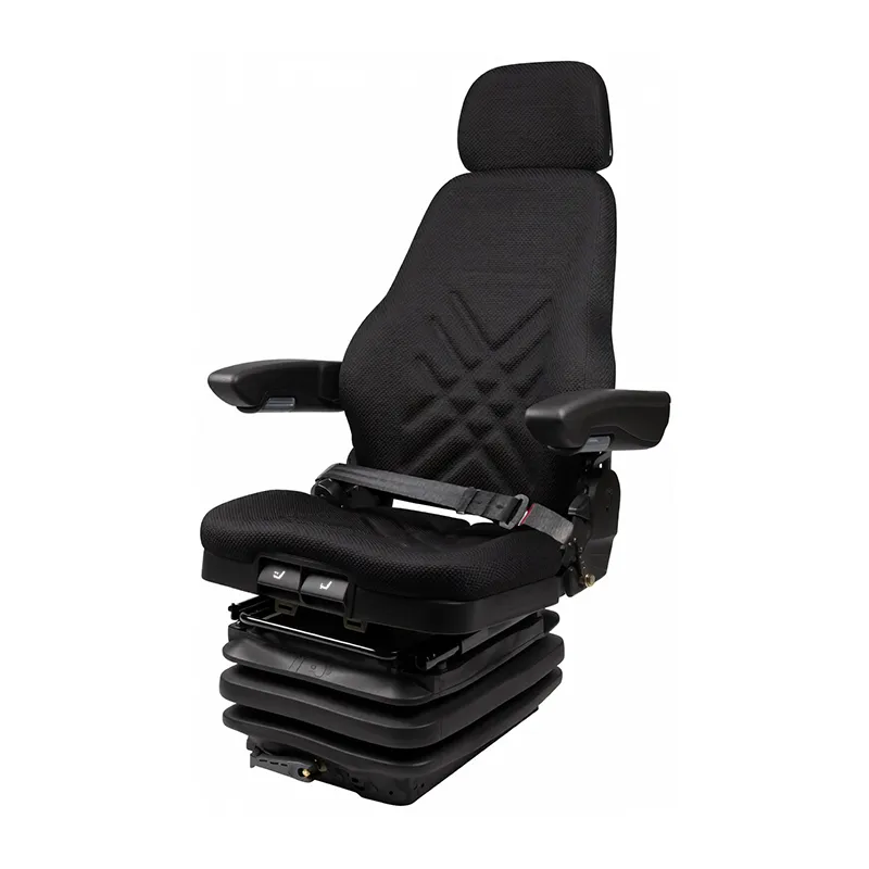 Swivel, retractable seatbelt, black fabric